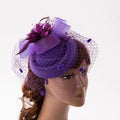 Customized Women Church Party Hats Women Ladies Wedding Hats High Quality Fascinator Hats Headband Hair Accessories  for Girls