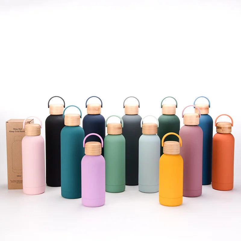2022 New 500ml 304 Stainless Steel Vacuum Flask Insulated Sports Outdoor Thermos Cup for Purification Portable for Outdoor
