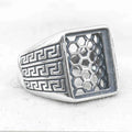 Sterling Silver 11*14/12*15/13*16mm Semi Mount Men's Ring Frame Blank Bar Bezel Setting S925 Without Center Stone for DIY Inlay