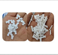 1*4*8mm White Pet Dog Bone Shape Polymer Clay Slice Not Edible