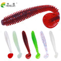 6 Colors Pinfish Soft Fishing Lures 9.2cm 4.7g Slow Sinking Water Frog Tail Bait Bass Lure