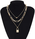2023 Fashion Pendant Jewelry Gold  Heart  Choker Lock Necklace for Women