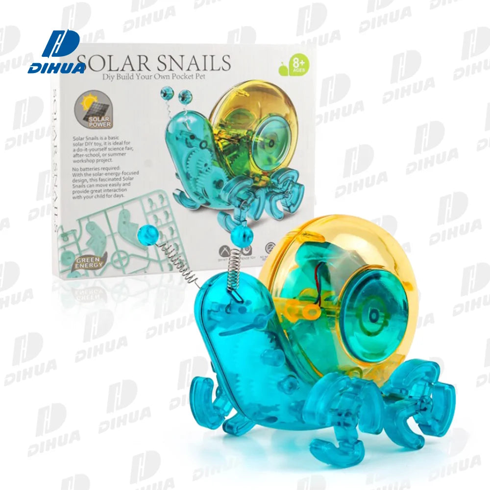 Solar Snail Educational DIY STEAM Science Kit for Kids 7-9Y Unisex Walking Snail Toy