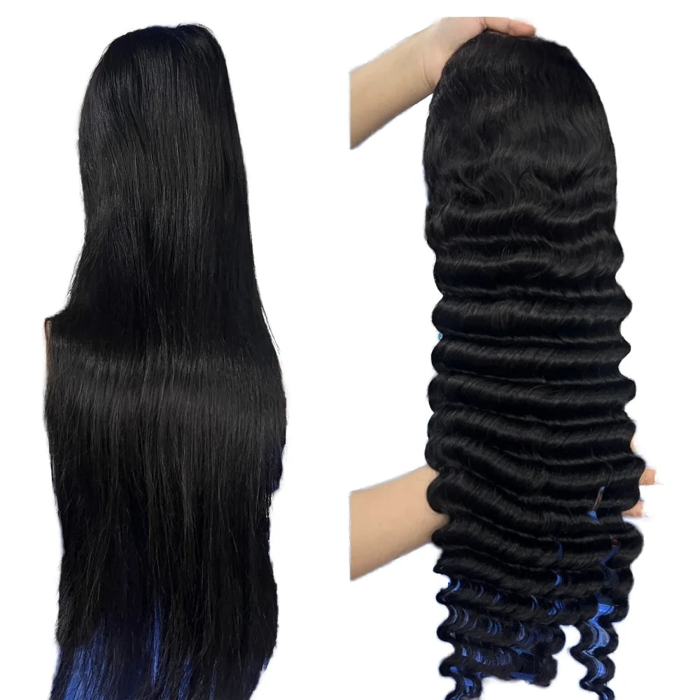 Ready to Ship 13x4 Deep Wave Lace Front Wigs Human Hair 200% Density 13x4 Frontal Wigs for Black Women