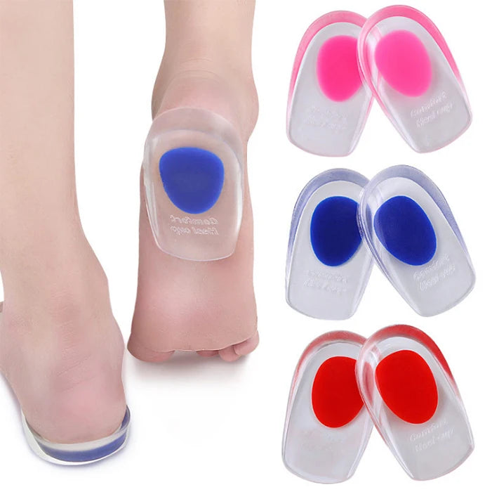 Plantar Fasciitis Inserts Bone Spurs Heel Pain Relief Insole Cushions Support Protectors Pads Pu Silicone Gel Heel Cups