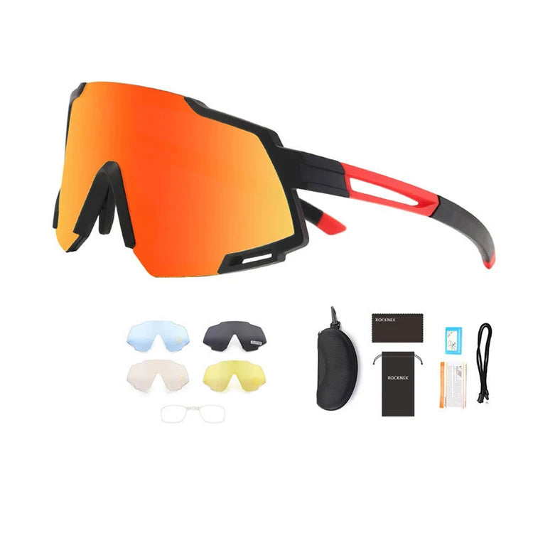 2025 New Cycling Sports Eyewear TR90 Light Motorcycle Mens Stylish Night Vision Bike Sunglasses Polarized