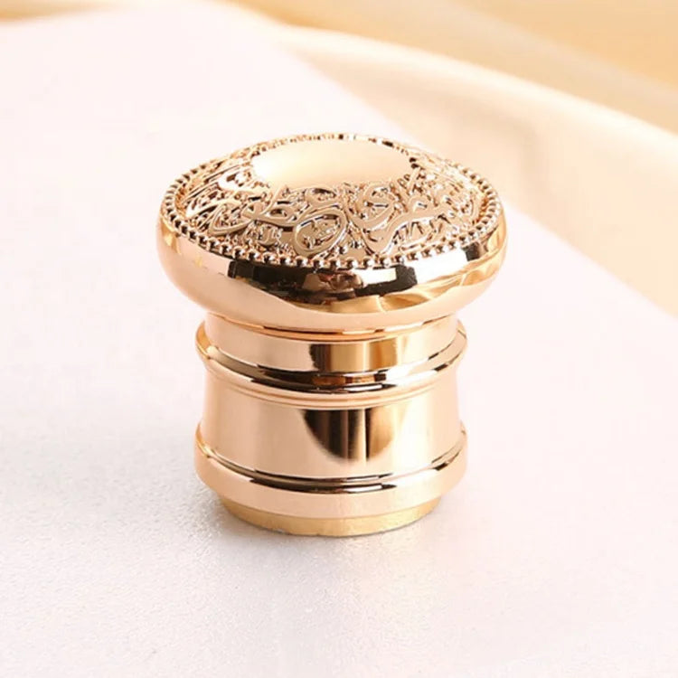 Classic Gold 36*34mm Eco-friendly Zinc Alloy Disc Cap Magnetic Closure Non Spill for Perfume Bottles Lids & Closures