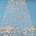 Wholesale Elegant Bridal Glitter Lace Fabric White Wedding Lace Nigerian Lace Fabric 2024