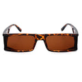 Retro Rectangle Sunglasses Women Small Frame Mirror Sun Glasses Silver Black Lens Men One Piece Punk Eyeglasses Gafas Shades