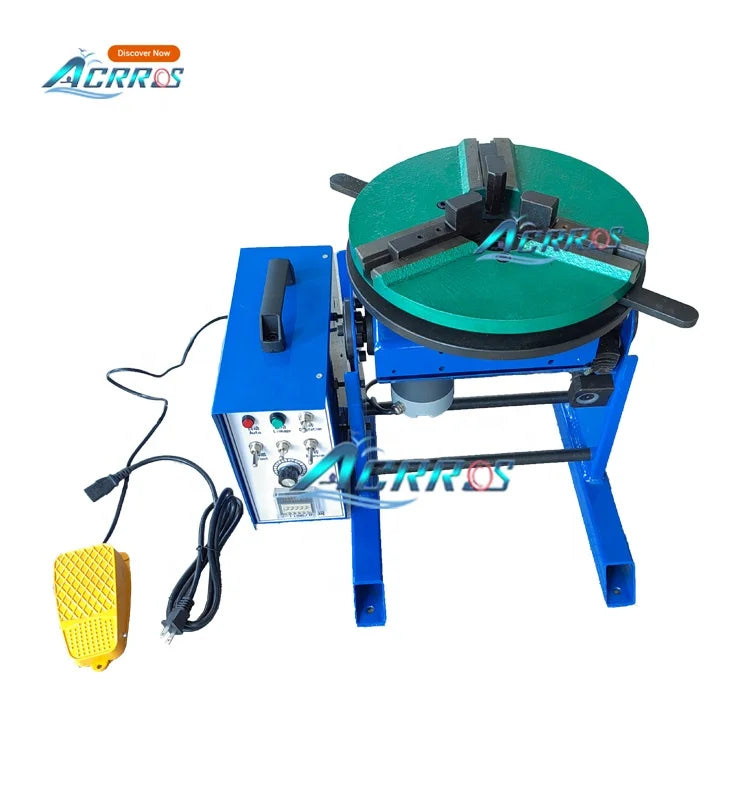 Foot Switch 3-Jaw Chuck Rotary Turntable Tig Torch Holder 100kg 300kg Welding Positioner for Sales