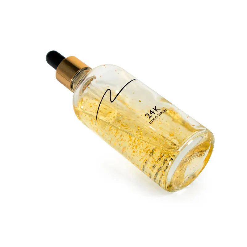 Golden Collar 100ml Luxury Glass Dropper Bottle Hair Essential Oil Serum for Sale Packaged in Carton