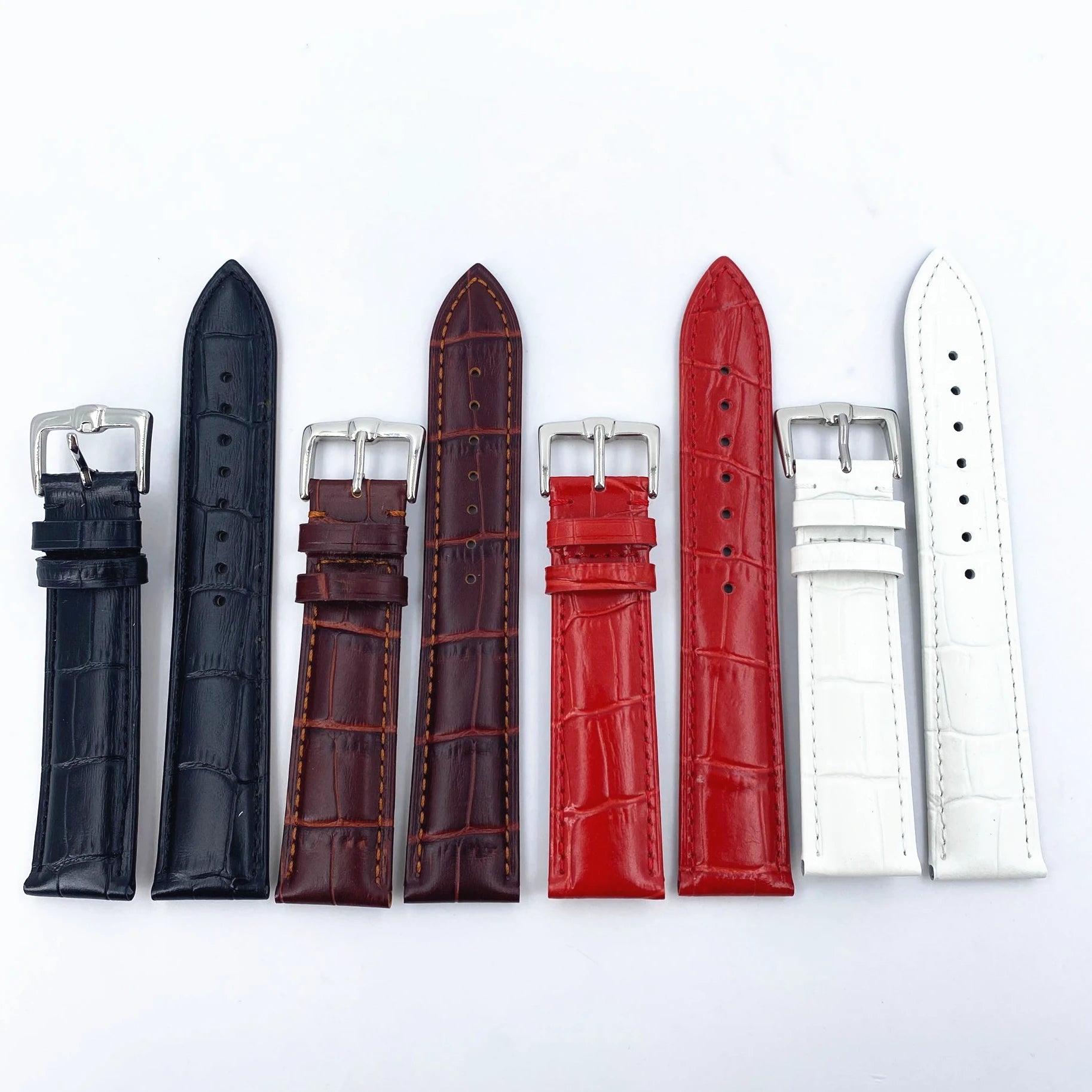 Hot Selling Luxury RATE 9801A Replacement Men Genuine Leather Strap Watch Band