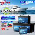 Stock Ubetter 24V/12V LiFePO4 Battery Pack 100-200Ah Smart BMS High Power Rechargeable Marine RV Solar Battery 2500-5000 Cycles