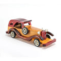 Wooden Vehicle Automobile Cars Sculpture Handcrafted Handmade Vintage Retro Classic Decorative Car Toys Model Collection Decor