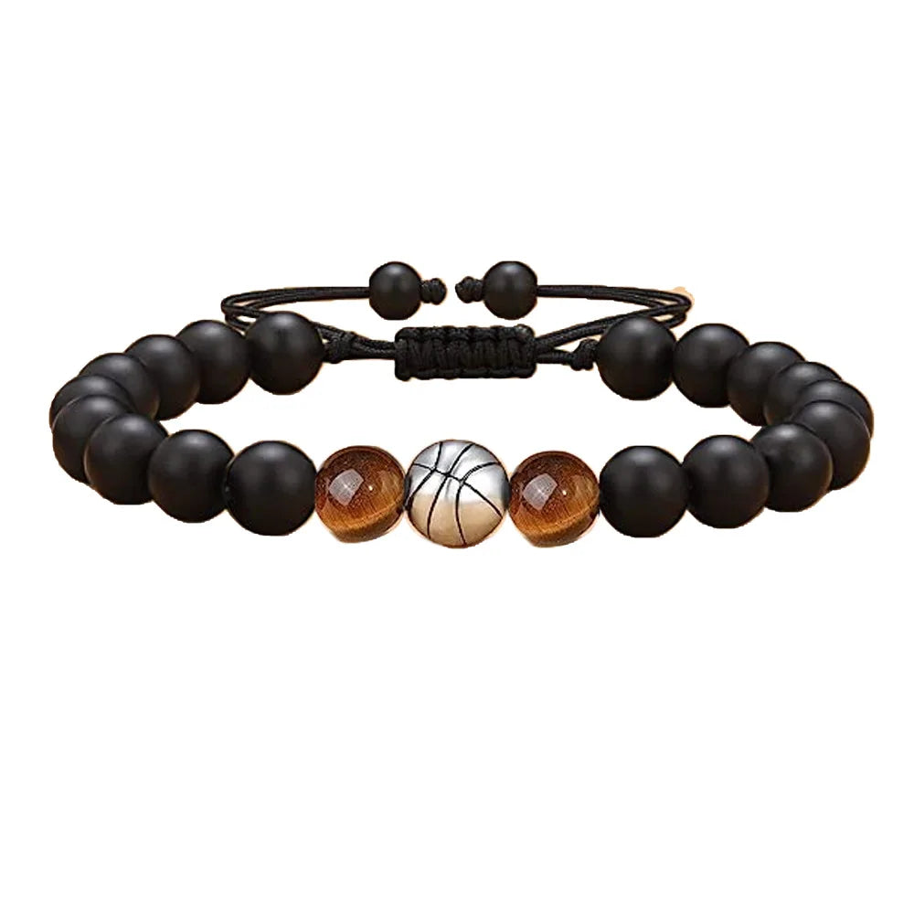 Creative Coach Football Cross Beaded Bracelet Always Remember Card Baseball Beaded Bracelet to My Son