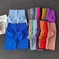 2025 High Waist Women Young Girls Yoga Gym Shorts Sports Fitness Workout Custom logo Wholesale