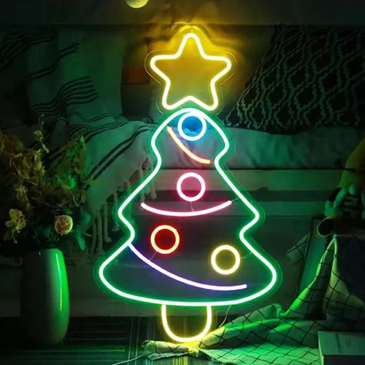 Cosun Neon Christmas Tree Light Merry Christmas Letter for Tree Neon Light Christmas Tree Neon Light