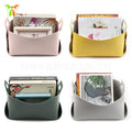 YY Factory Stock Pu Leather Wicker Storage Baskets With Handle for Home Decoration