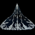ROMANTIC New Bridal 3.5 Meters Embroidered Veil Wedding Accessories Sequin Lace Bridal Veils
