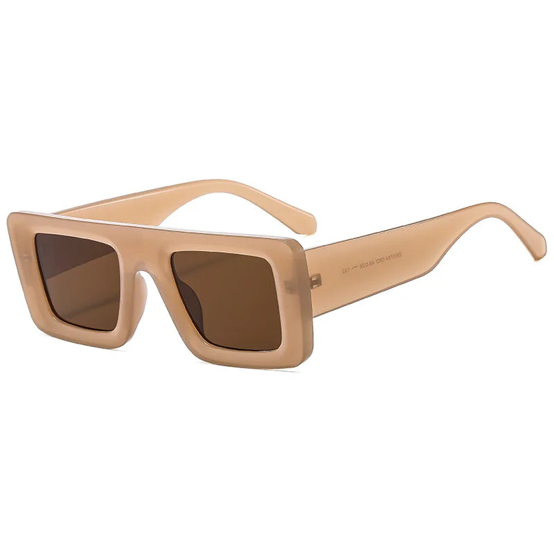 Superhot Eyewear 15646 Fashion 2023 Square Thick Shades Flat Top Men Women UV400 Sunglasses