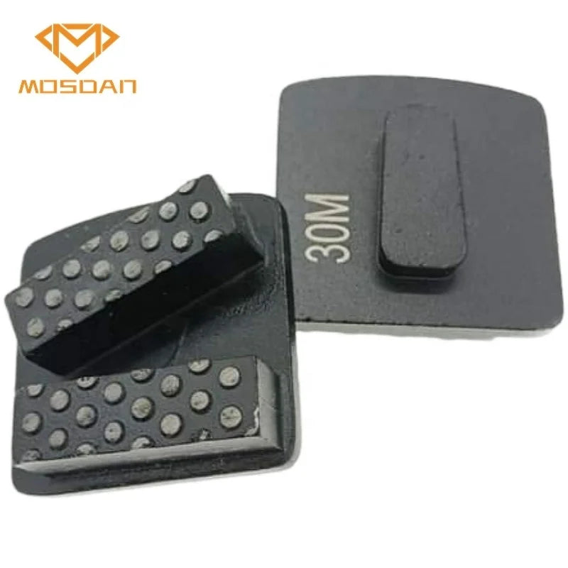 Redi Lock Double Dots Bars Diamond Grinding Shoe Puck Blades Tools for Concrete Floor Preparation