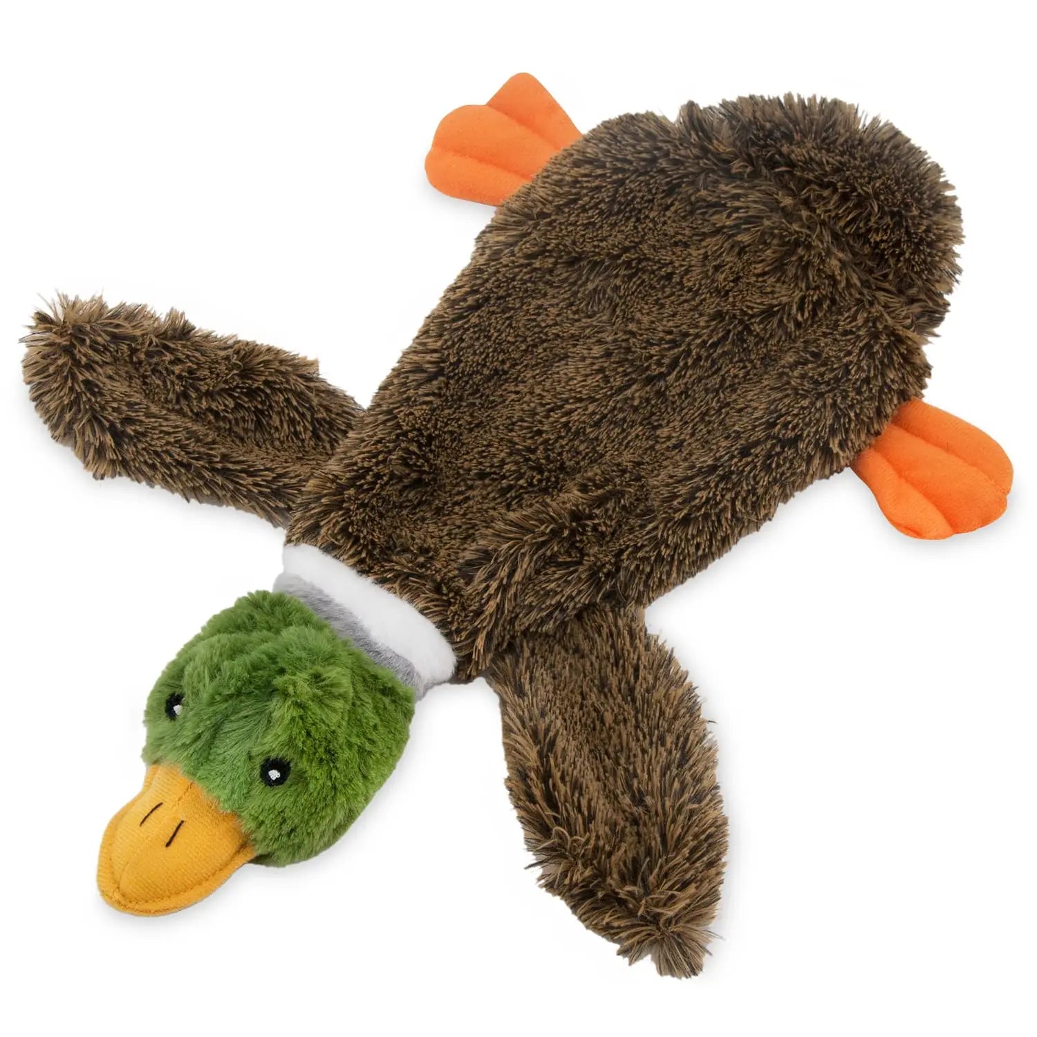 Best Premium Soft Chew Dog Toys Crinkle Duck Design with Squeaker for Small Medium Large Dogs Cute No Stuffing Pet Supplies
