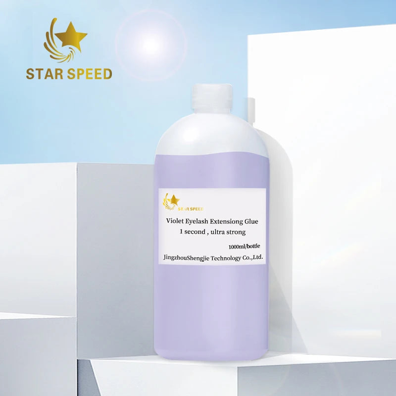Star Speed 1s 1liter Bulk Violet Purple Eyelash Extension Adhesive