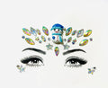 New Year's Temporary Christmas Face Jewels for Parties and Electric Syllables Tattoo Sticker