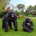 Large Animal Sculpture Realistic Life Size Gorilla Statue Party Decoration Animal Gorilla Props
