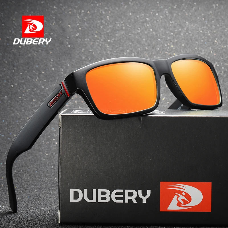 DUBERY Rectangular Women Men Sunglasses Polarized Driving Sun Glasses Mirror UV Outdoor Surfing Hiking Sun Glasses D189