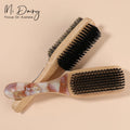 MiDairy 9.3inch Men's Double-sided Beard Brush Beech Wood Brush 221522