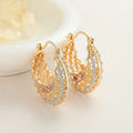 18K Laminated Gold Wholesale Oro  Earrings Women Hoop  Plated Earrings Fashion Jewelry for Women Wholesale Earrings Women