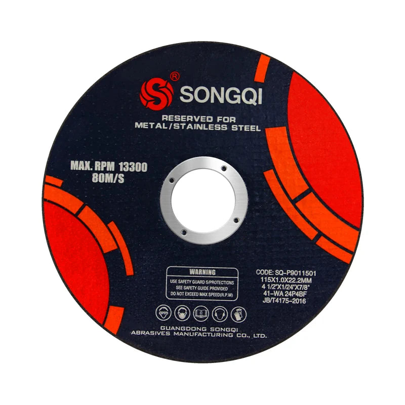 SONGQI 115x1mm Cutting Disc for Steel and Stainless Steel Abrasive Disc