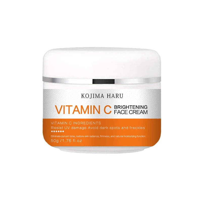 Natural Organic Vitamin C Brightening Face Cream Even Skin Tone Improve Roughness Wrinkle Beauty Moisturizer Cream