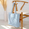 Qetesh Large Capacity Tote Bag Embroidery High Quality Custom Logo Canvas Reusable Shopping Tote Bag