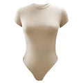 Summer Casual Women's Short-sleeved Jumpsuit Stretch Romper Basic Clothing Comfortable Bodysuit