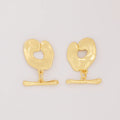 Not Rust Not Allergic Special-shaped OT Clasps Baroque Style OT Connection Clasp 18K Gold Plated Brass Jewelry Connection Clasp