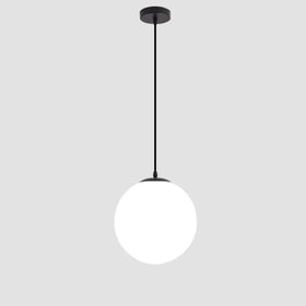 Minimalism White Globe Hanging Lamps for Bar Restaurant Bedroom Bedside Decoration Lighting Glass Ball LED Pendant Light