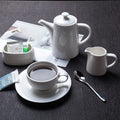 2020 Coffee Cup Milk Jug Sugar Bowl Pot White Restaurant Traditional Dinnerware
