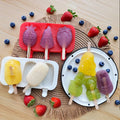 New Design BPA Free Snowman Ice Cream Maker Popsicle Mold Silicone Ice Pop Mold
