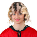 Short Curly Synthetic Wig for Women Two Tone Color Natural Looking Daily Party Cosplay Hairpiece With Wavy Layers Heat Resistant