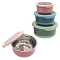 Wholesale Stainless Steel 5 Sizes Protect Fresh Box Food Storage Jar Crisper