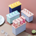 Container Popsicle Set DIY Plastic Kid Animal Custom Summer Dessert 4 Pcs Support Kitchen Tools Gadgets Silicone Ice Cream Mold