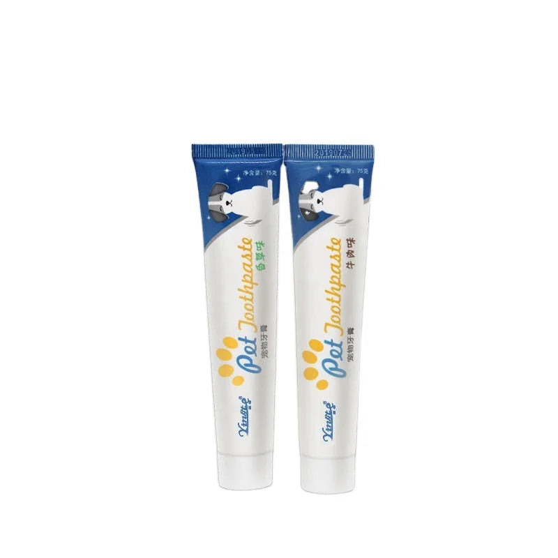 Vanilla/Beef Flavors Pet Toothpaste  Cat Dog Teeth Cleaning Tools Teeth Cleaning and Fresh Breath Tooth Cream