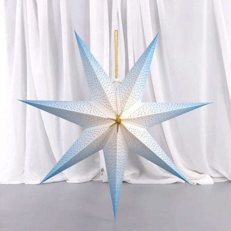 Paper Decoration Seven-pointed Star Hanging Decoration Party Scene Ceiling Hanging Star