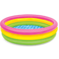 INTEX 57422 Kids Swimming Pool 3-Ring Rainbow Design Piscine Gonflable for Kids