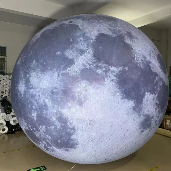 Giant Advertising Inflatable Moon Model With Led Light _ Large Inflatable Moon Balloon for Decoration