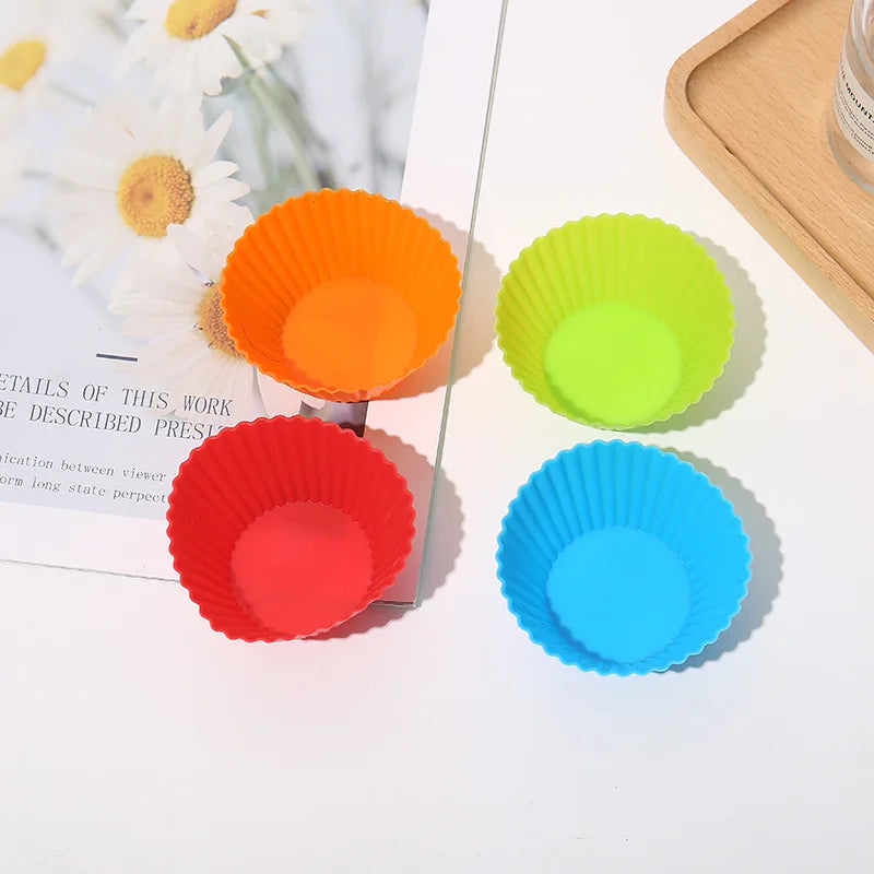 Baking Cups Silicone Pudding Baking Mold for Cake Baking Pastry DIY