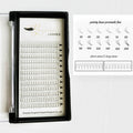 0.05 0.07 0.10mm Korean PBT Fiber Matte Black  Premade Long Stem Loose Base Premade Volume  Lashes Fan Eyelashes