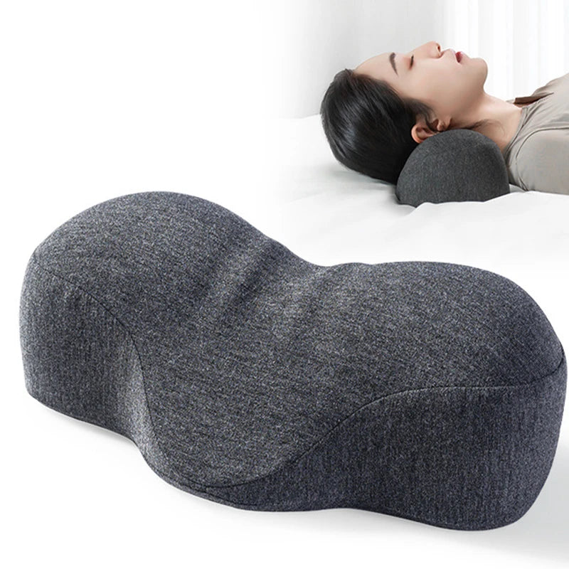 Wholesale Sedentary Office Comfort Fit Neck Protection Bone Shape Memory Cotton Inner Core Pillow for Sleeping